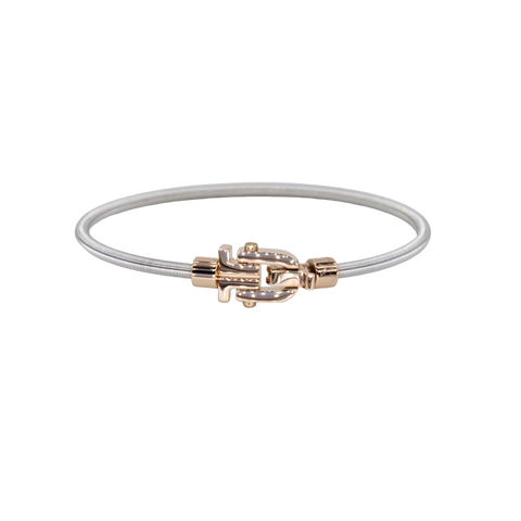 Diapason VIBES Bangle Silver String and Pink