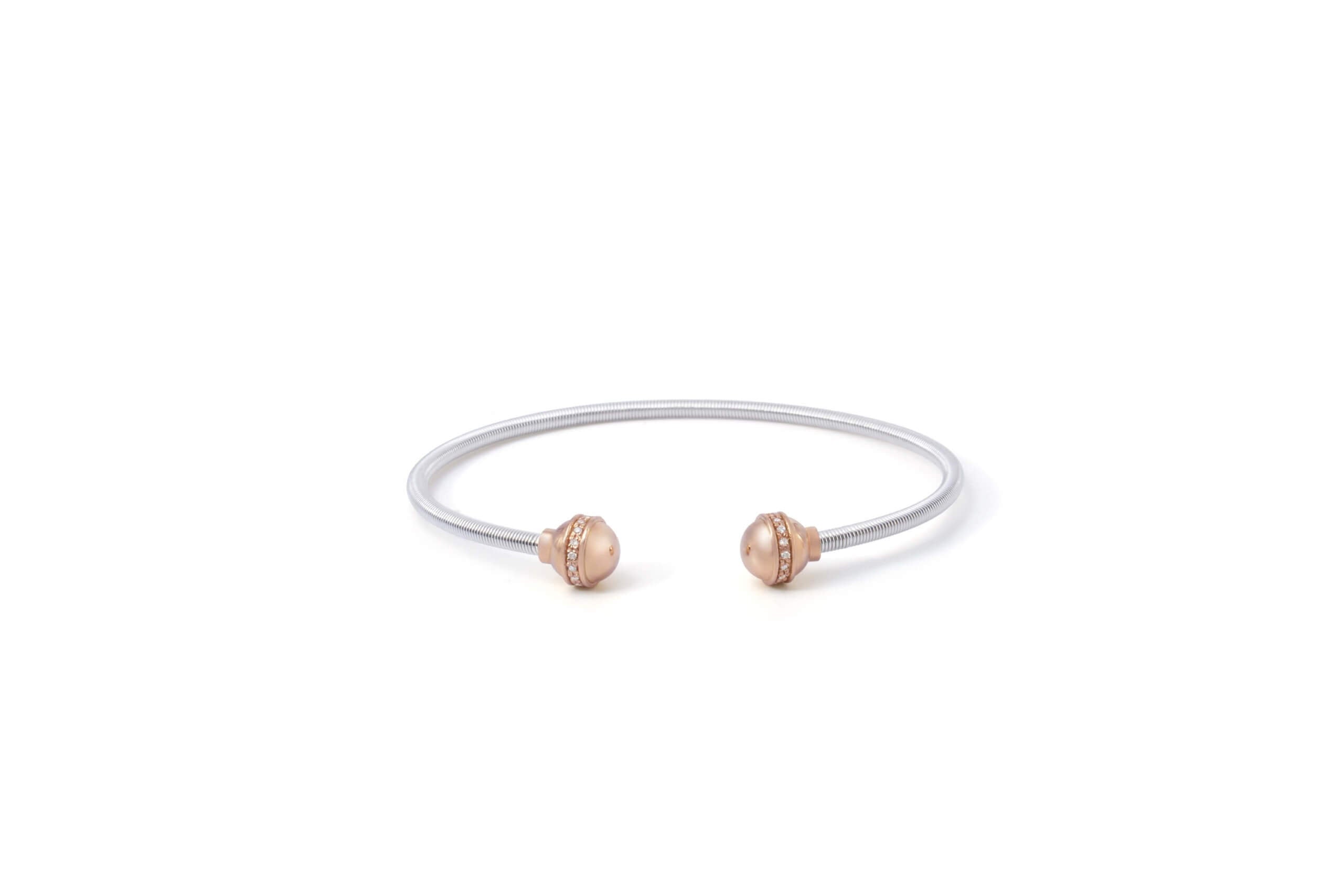 Prelude Sphere Bangle In 18K Gold And Sterling Silver 925 1