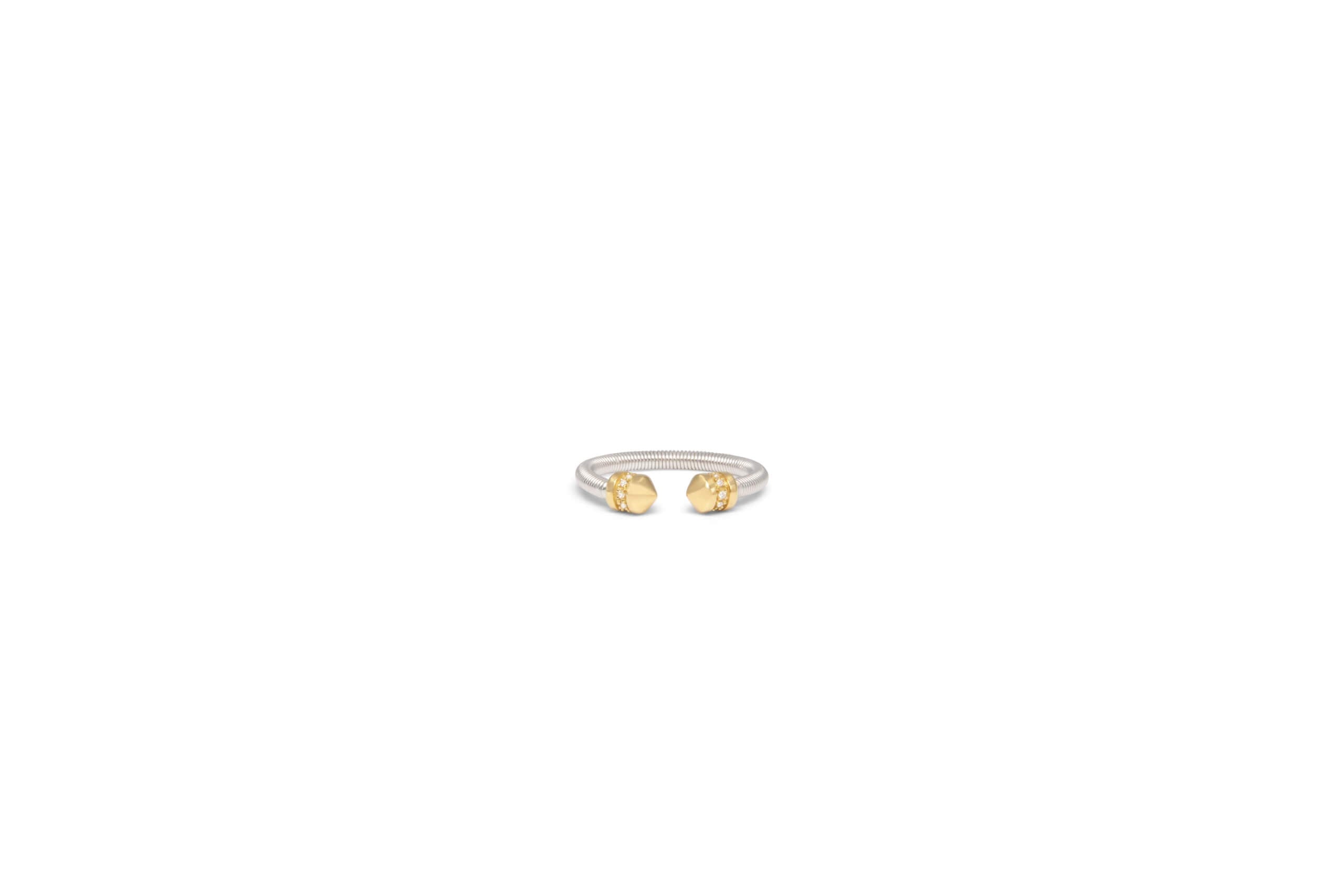 Prelude Ring In 18K Gold And Sterling Silver 925 2